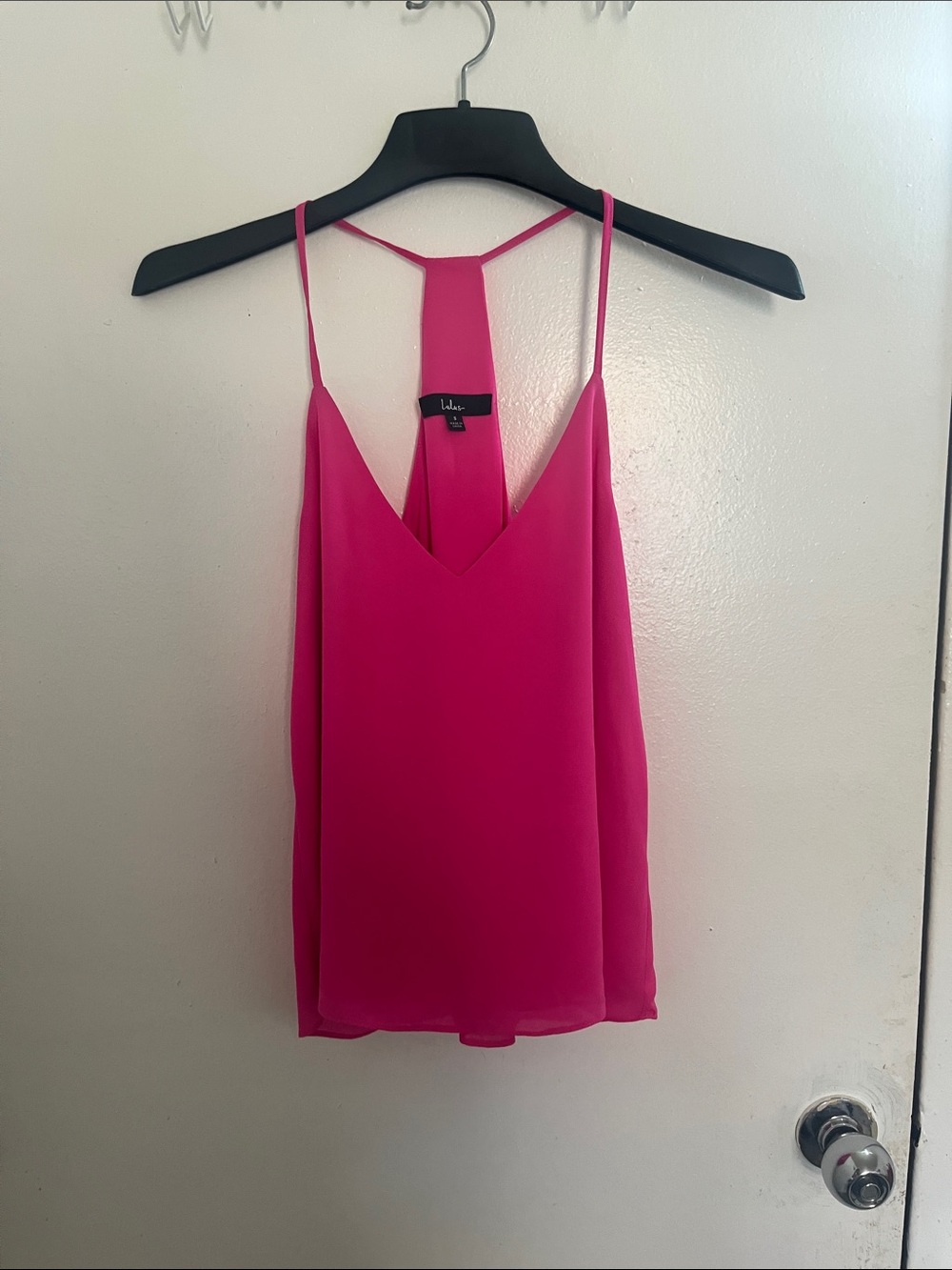 Lulu's Hot Pink V-Neck Racerback Camisole